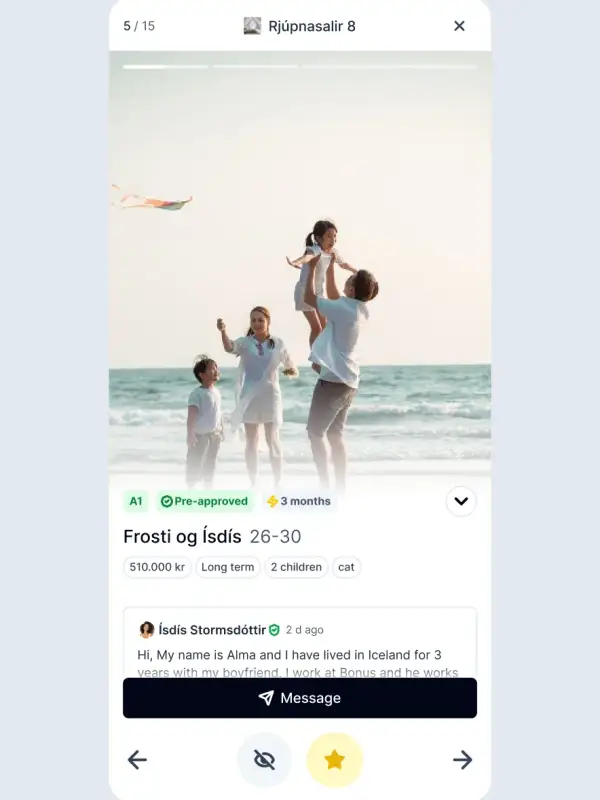 Swipe-aðu í gegnum umsóknir