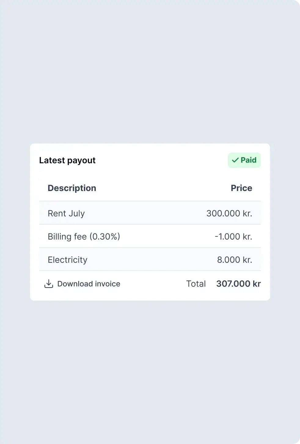 Sjálvirk innheimta leigu