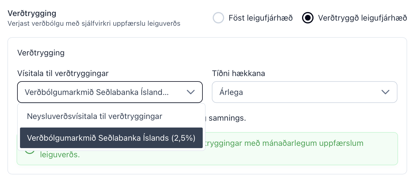 Igloo gerir leigusölum kleift að takmarka hækkanir leiguverðs við verðbólgumarkmið Seðlabankans